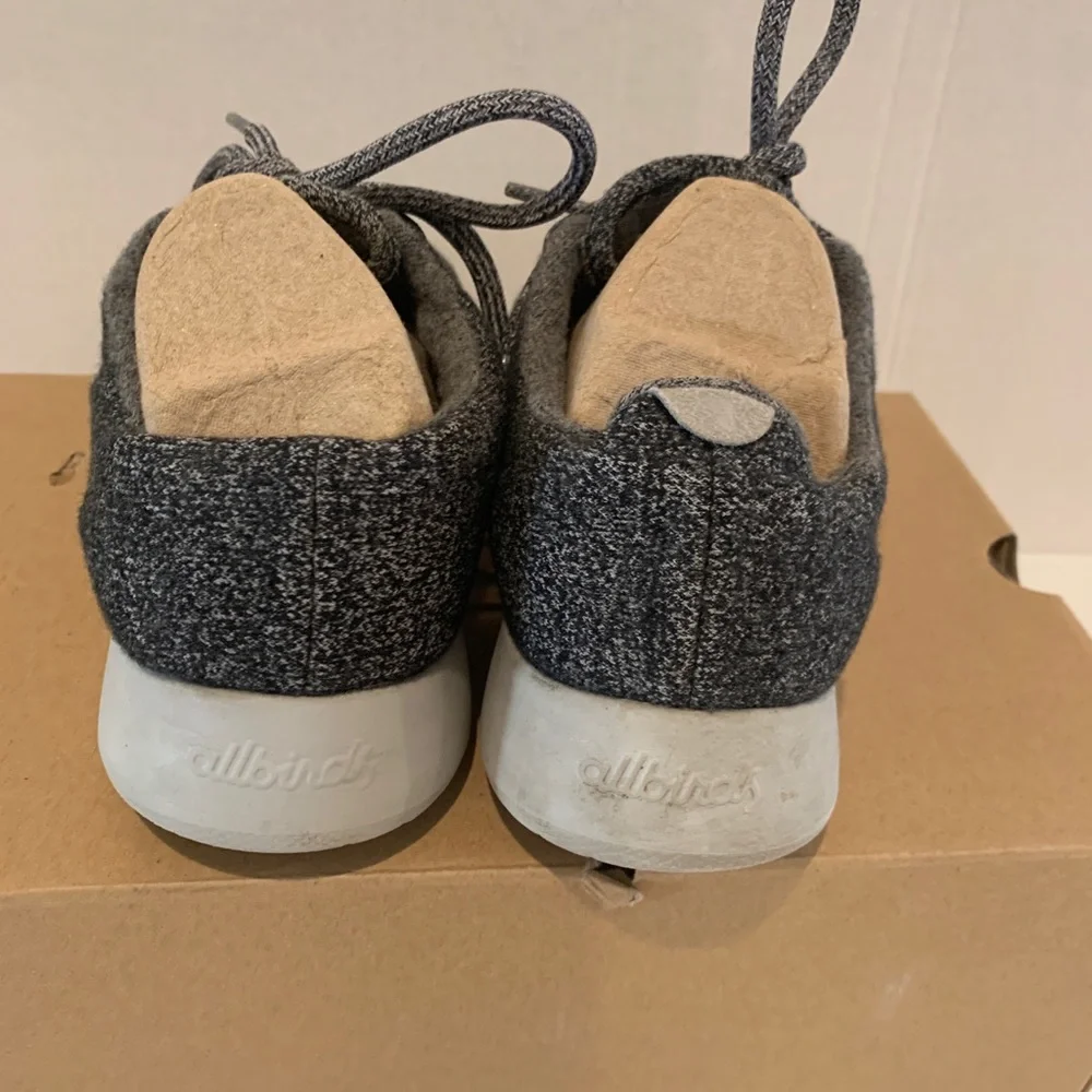 Allbirds Women’s Wool Runner Natural Gray With Light Gray Sole Size 9 - Picture 3 of 4